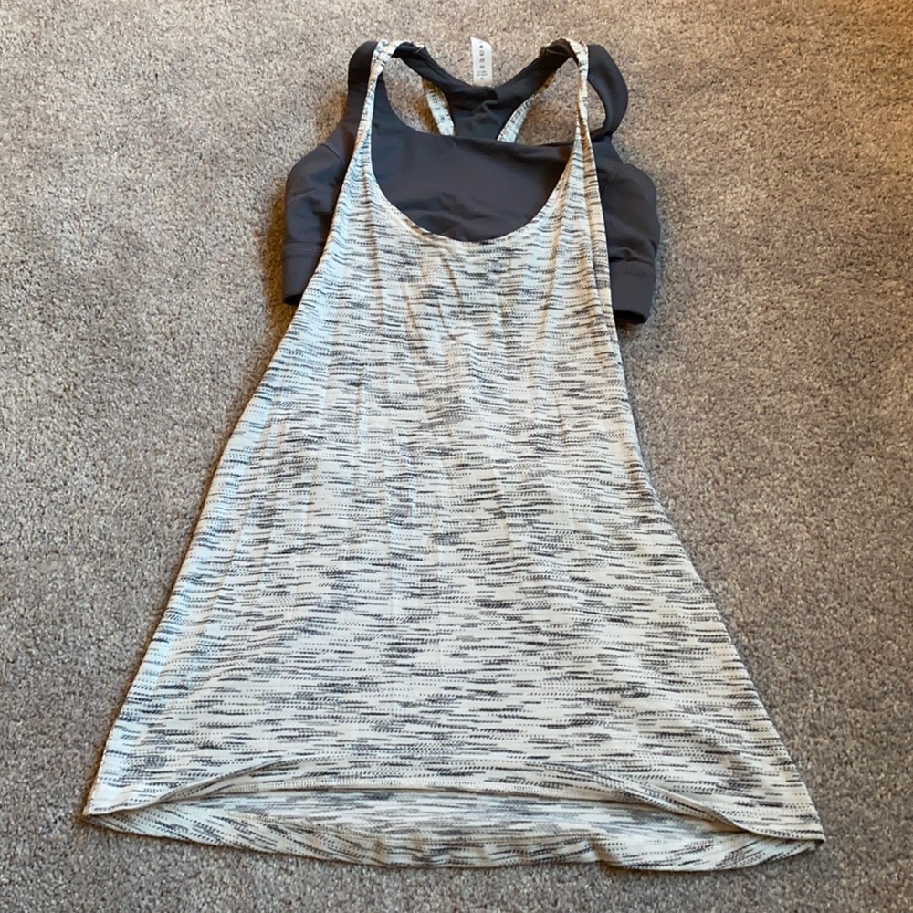 Grey super cute braid back tank from lulu lemon